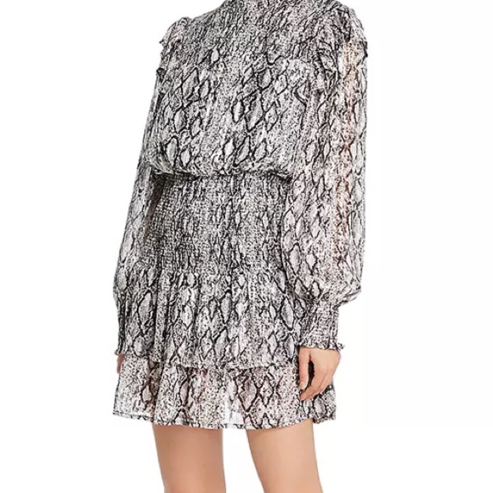 English Factory Snake Print Dress